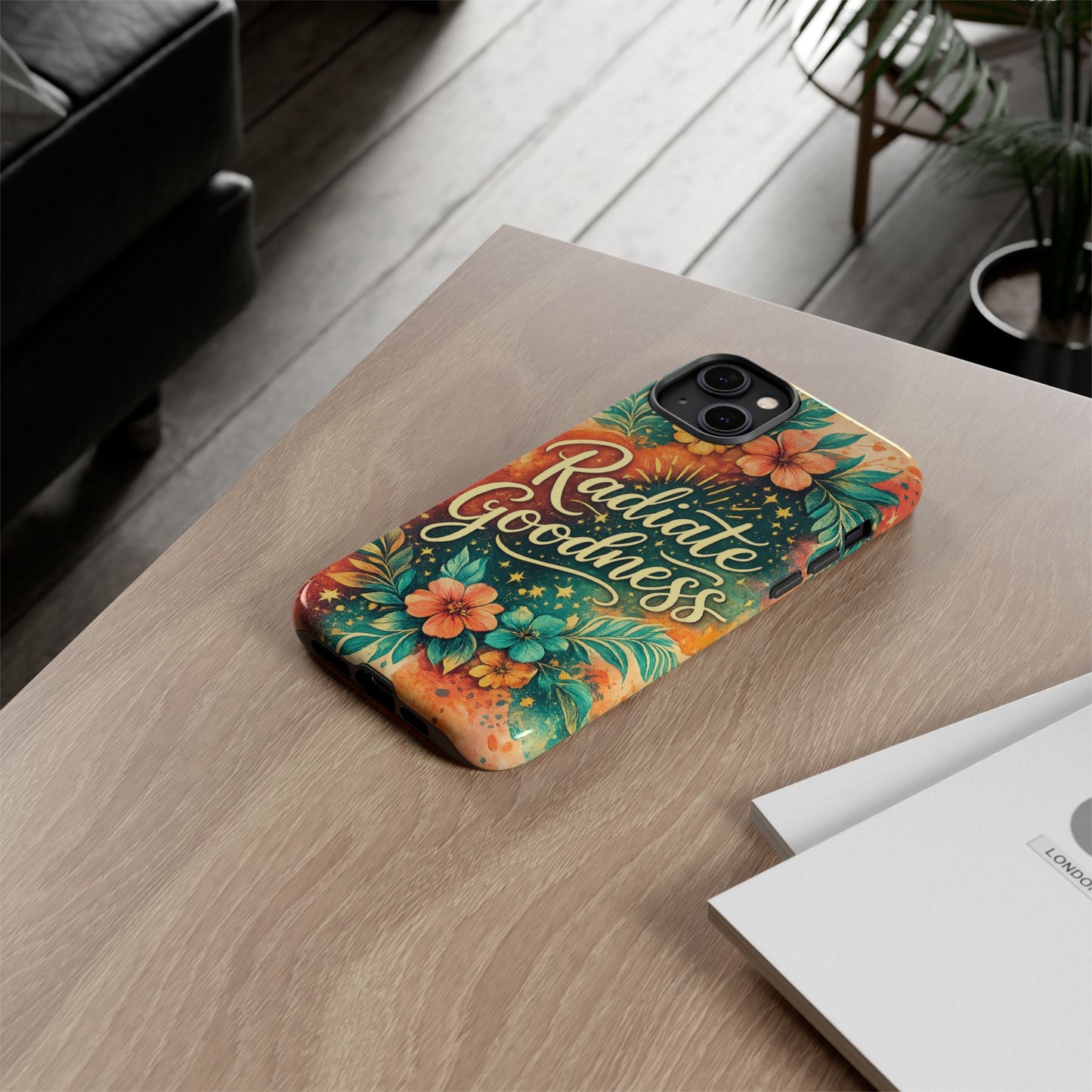 Radiate Goodness Floral Phone Case — Protective Tough Case
