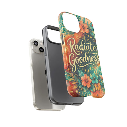 Radiate Goodness Floral Phone Case — Protective Tough Case