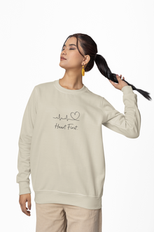 Heart Full Minimal Heartbeat Crewneck Sweatshirt