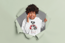 Great Dane Floral Crewneck Sweatshirt — "Size of a Giant, Heart of Gold, Sass of a Diva"
