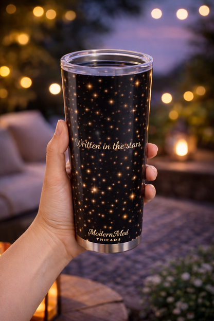 20oz Starry Night Tumbler — "Written in the Stars" Insulated Travel Cup