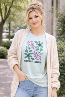 Nature Lover T-Shirt — Floral Botanical Graphic Tee