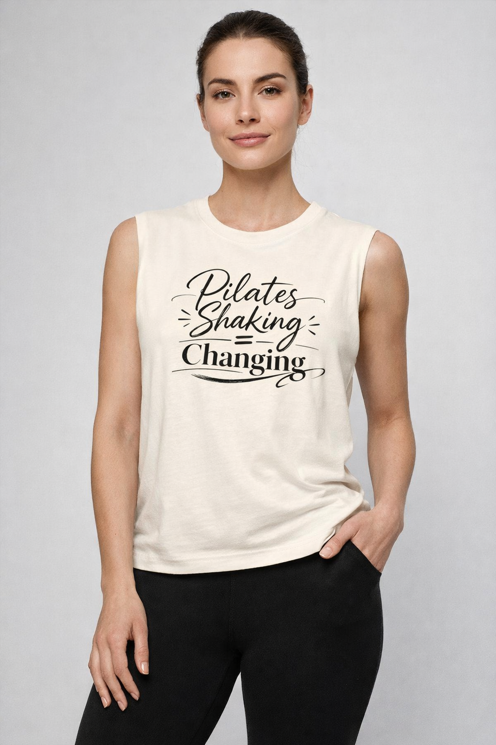 Pilates Shaking Is Changing Muscle Tank — Women’s Pilates Workout Tank Top