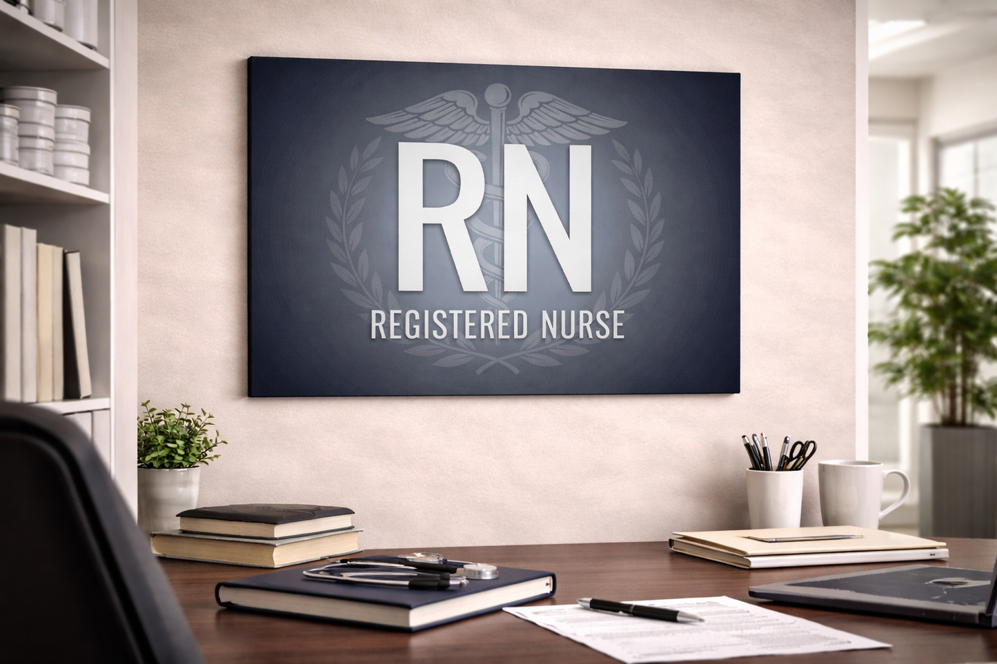 Registered Nurse (RN) Matte Canvas Wall Art