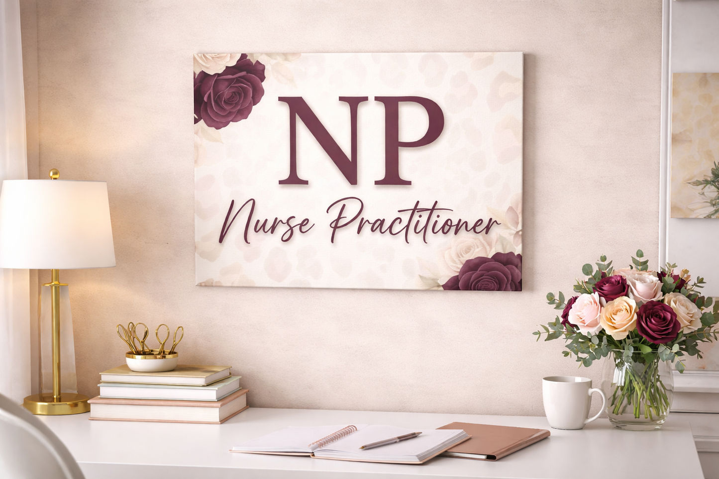 Nurse Practitioner NP Decorative Stretched Canvas Wall Art