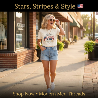 Stars & Stripes 250th Anniversary Tee — 1776–2026 Patriotic T-Shirt