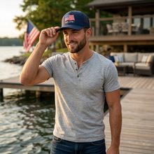 American Flag Trucker Hat - "EST. 1776" Patriotic Foam Cap