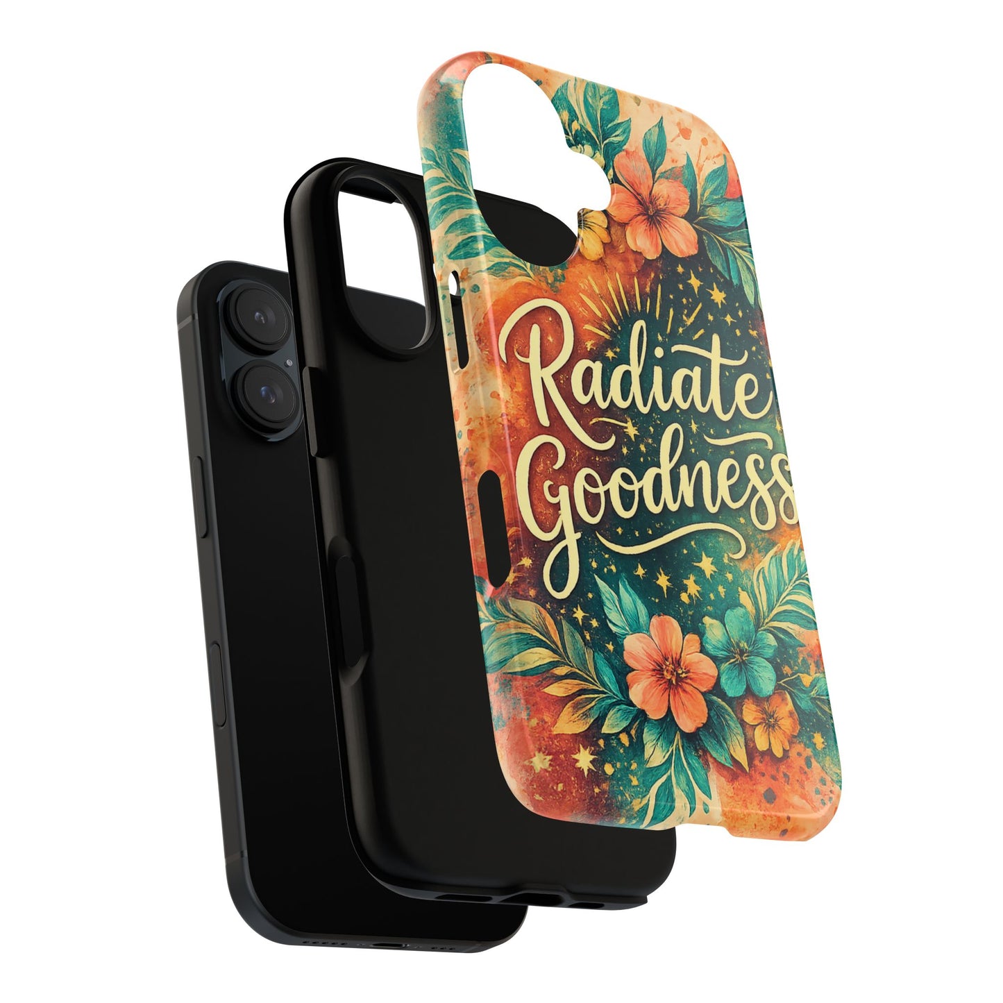 Radiate Goodness Floral Phone Case — Protective Tough Case