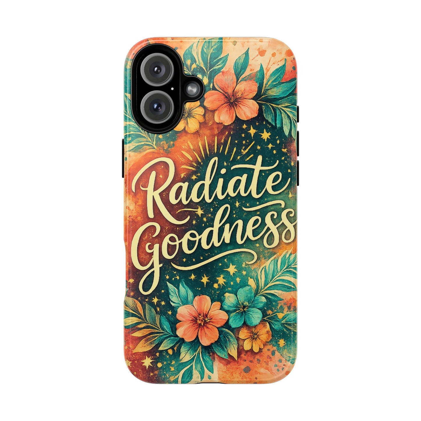 Radiate Goodness Floral Phone Case — Protective Tough Case