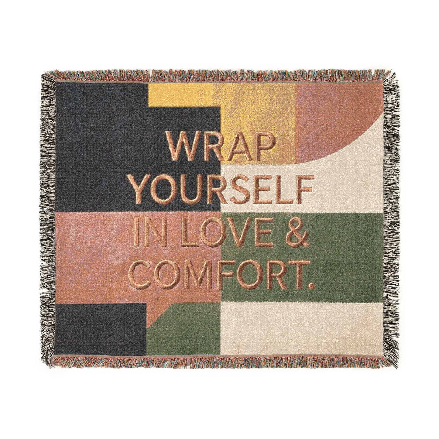 Wrap Yourself In Love & Comfort Woven Blanket