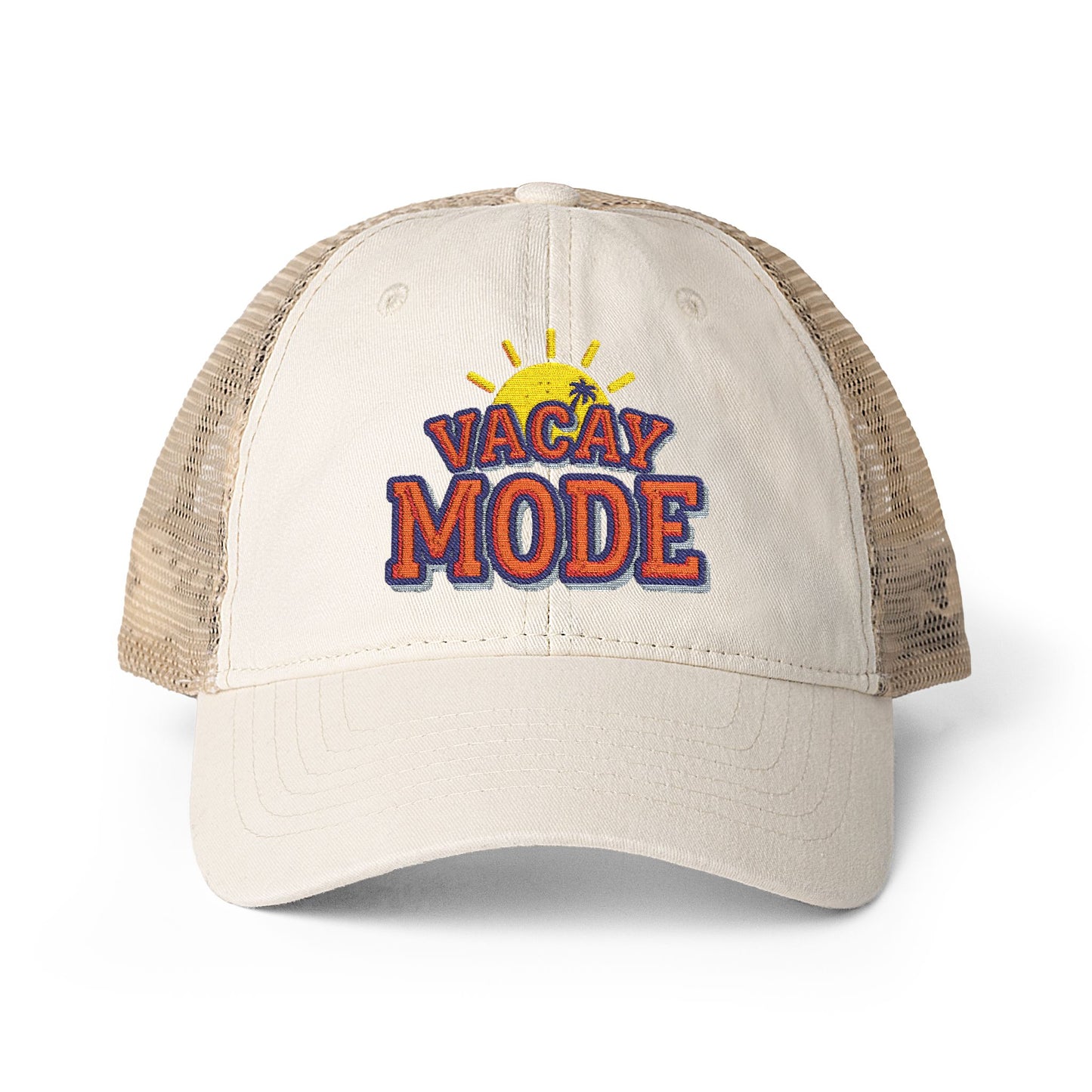 Vacay Mode Women's Washed Mesh-Back Cap