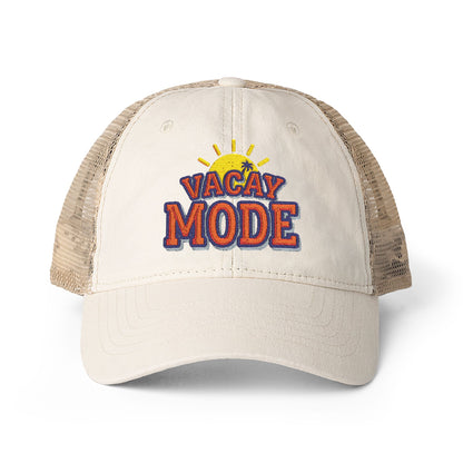 Vacay Mode Women's Washed Mesh-Back Cap