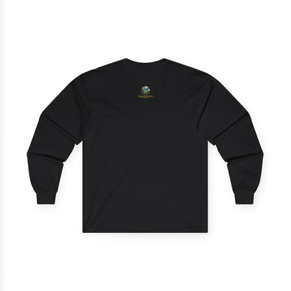 Together We Rise Long Sleeve Tee — Earth & Hand Unity Graphic