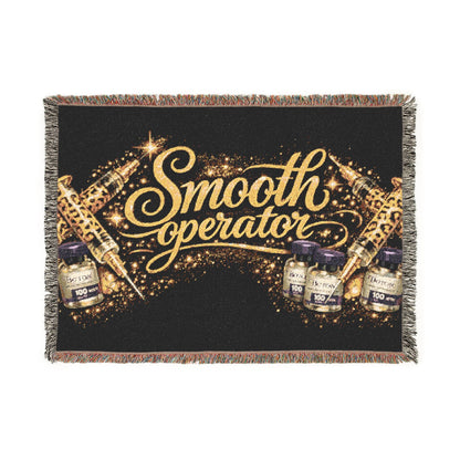 "Smooth Operator" Retro Glam Throw Blanket Woven Blanket