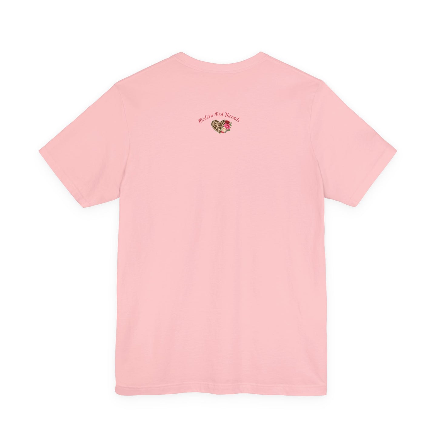 Mama Leopard Heart T-Shirt — "Wild at Heart" Floral Mom Tee