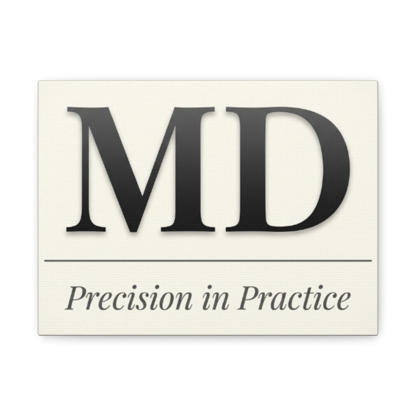 MD 'Precision in Practice' Stretched Canvas Wall Art