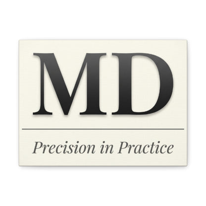MD 'Precision in Practice' Stretched Canvas Wall Art