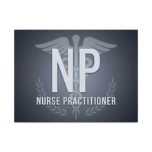 Nurse Practitioner Canvas Wall Art — NP Caduceus Medical Decor