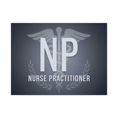 Nurse Practitioner Canvas Wall Art — NP Caduceus Medical Decor