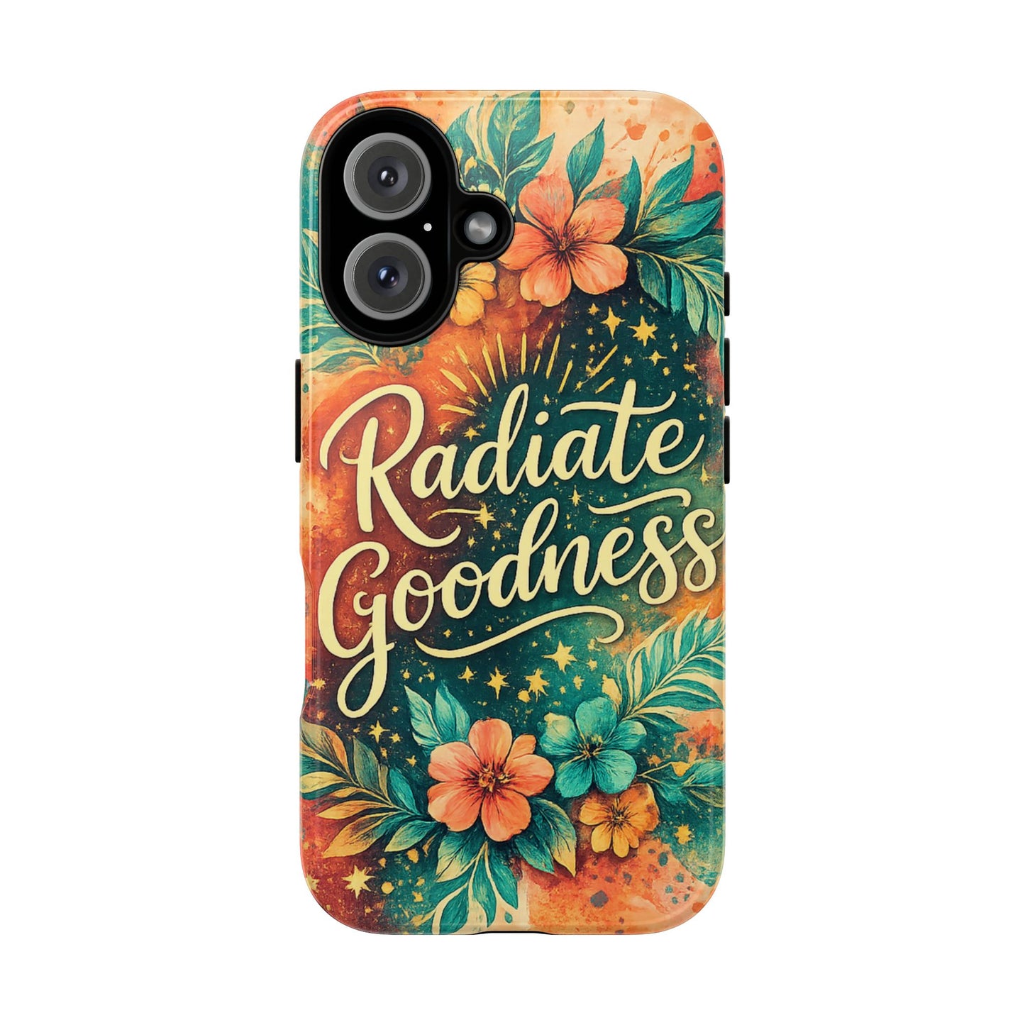 Radiate Goodness Floral Phone Case — Protective Tough Case
