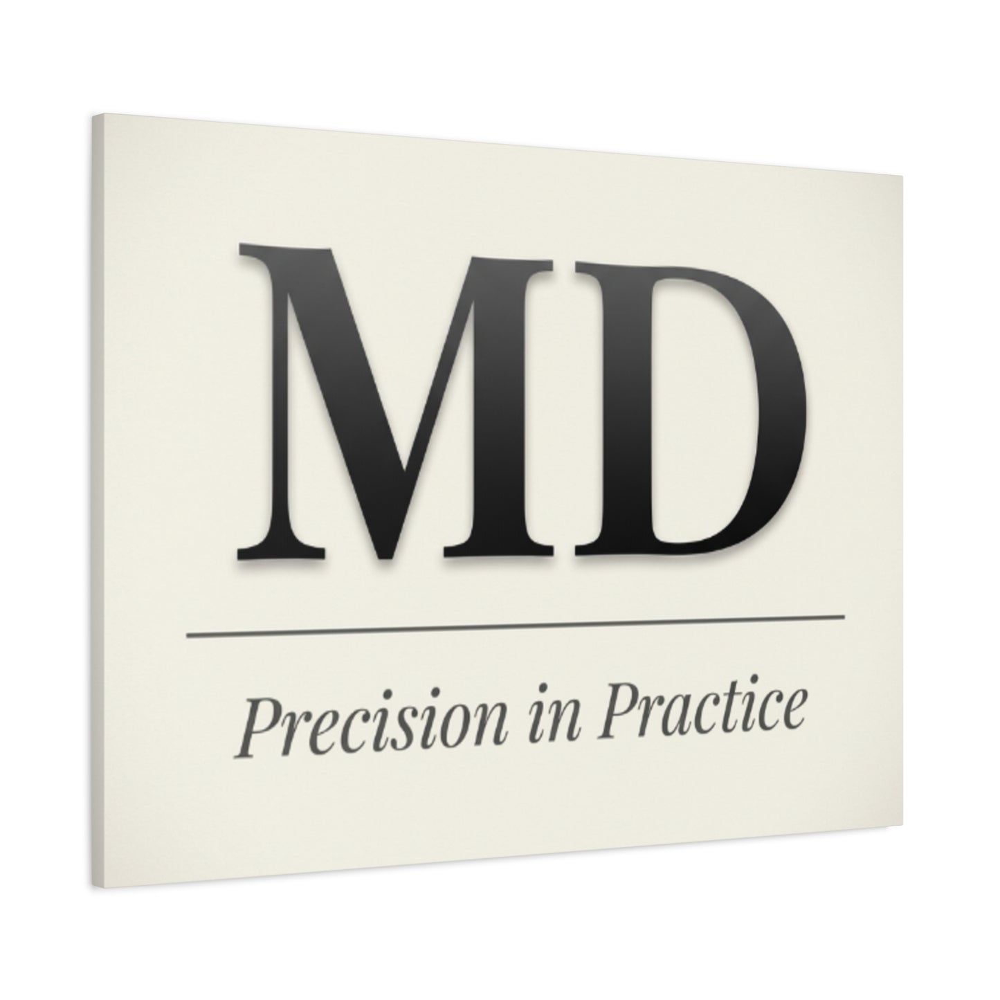 MD 'Precision in Practice' Stretched Canvas Wall Art