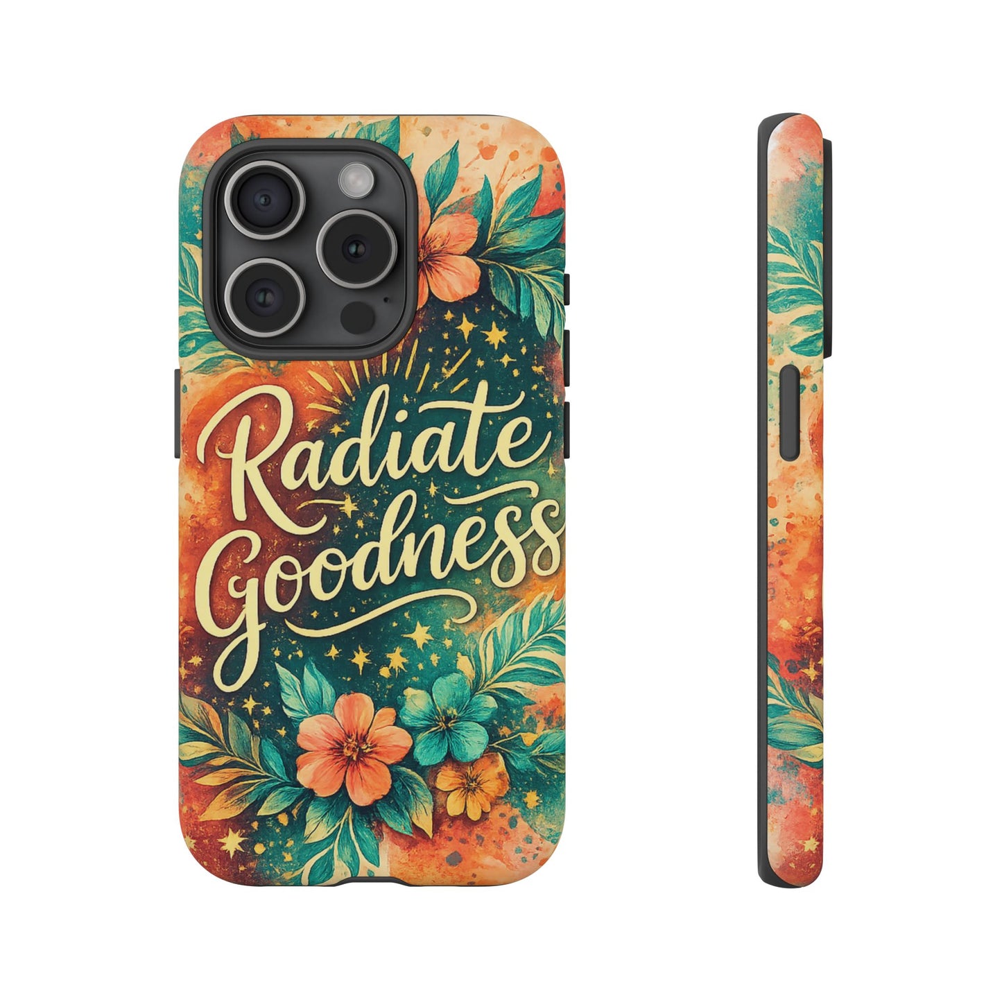 Radiate Goodness Floral Phone Case — Protective Tough Case