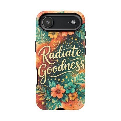 Radiate Goodness Floral Phone Case — Protective Tough Case