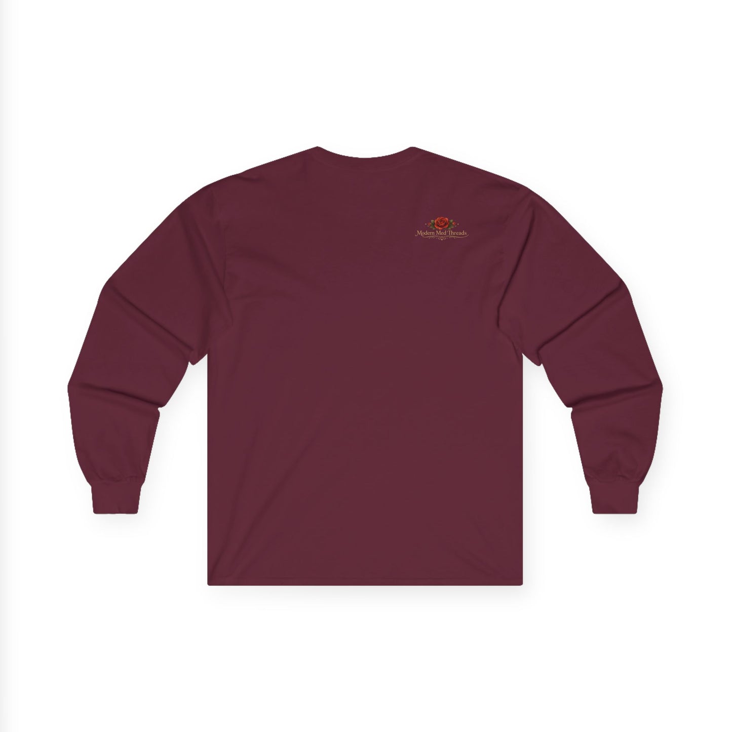 Long Sleeve Tee — “Go With What Your Gut Tells You” Floral Occult Shirt