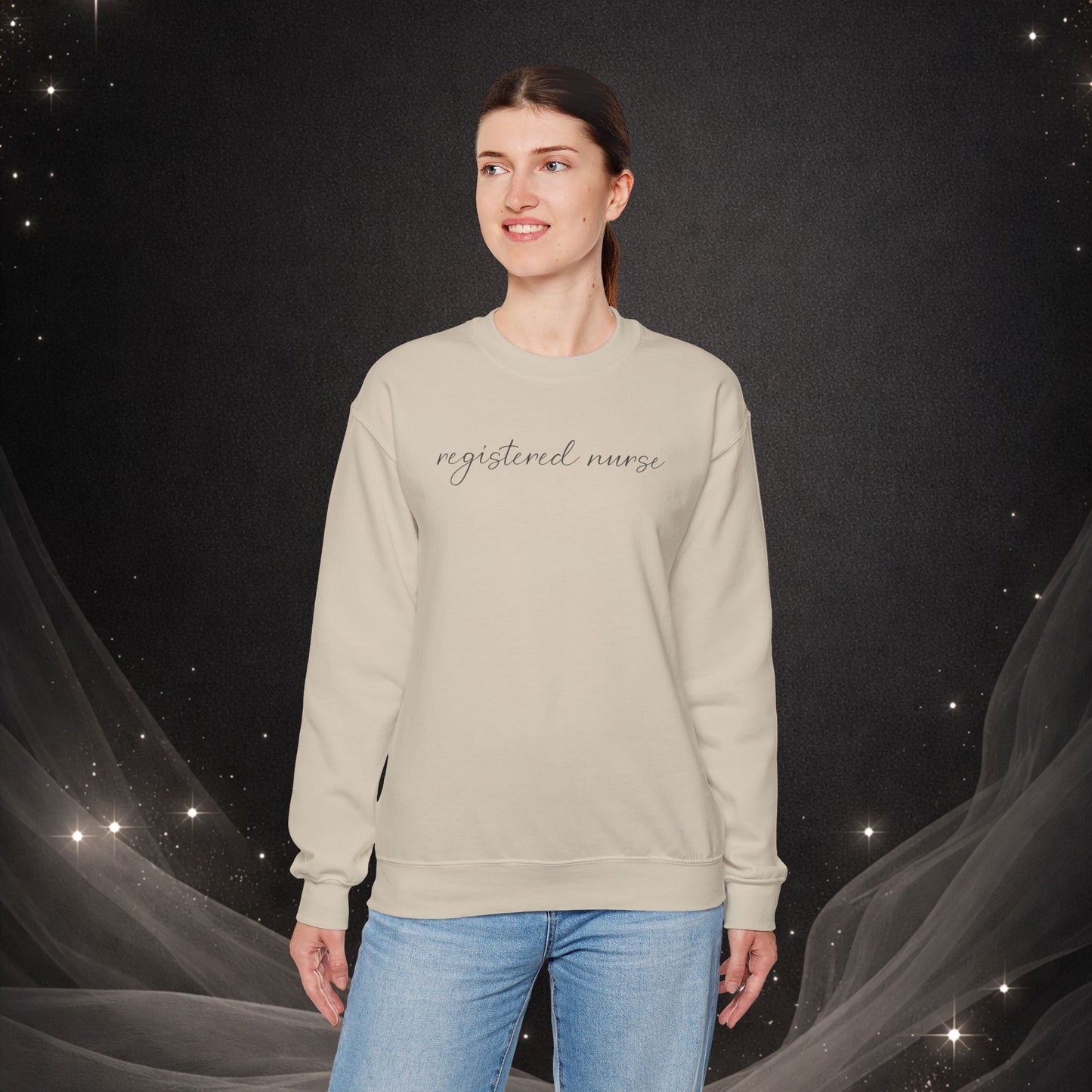 Registered Nurse Crewneck Sweatshirt — Simple & Classy RN Pullover