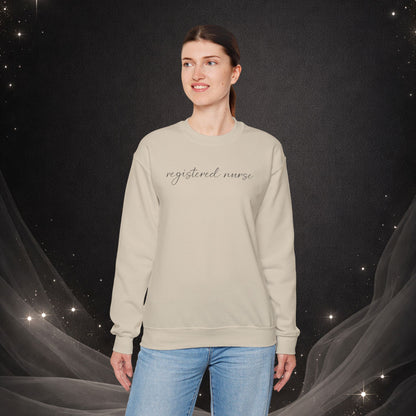 Registered Nurse Crewneck Sweatshirt — Simple & Classy RN Pullover