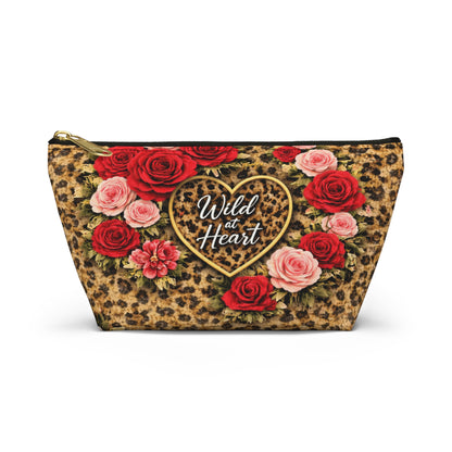 Wild at Heart Leopard Rose Accessory Pouch