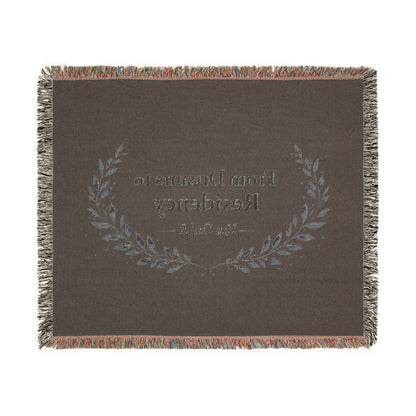 Residency Graduation Woven Blanket — "From Dreams to Residency" Medical School Grad Throw