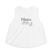 Pilates Crop Top — "Because Therapy Is Expensive" Women's Workout Tank