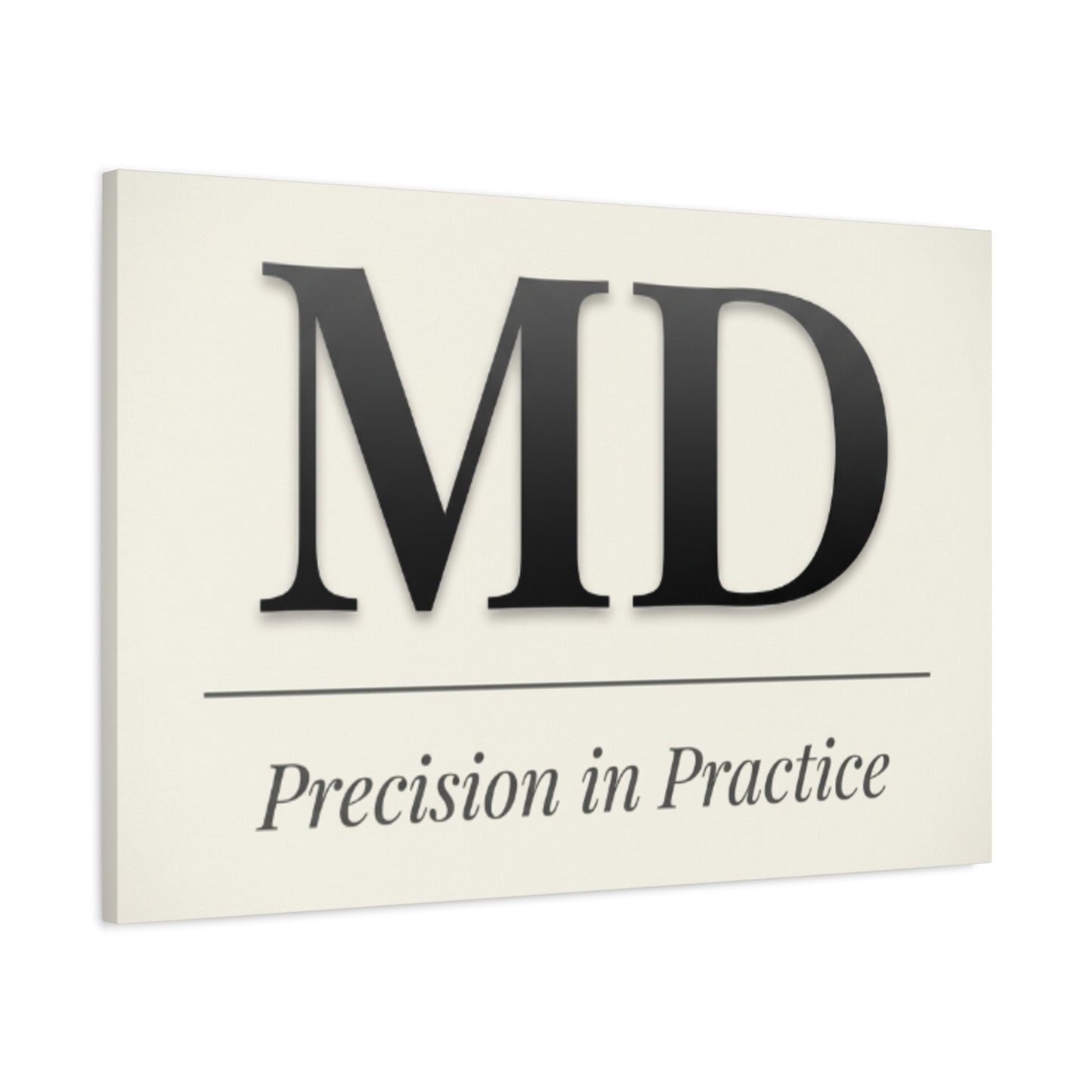 MD 'Precision in Practice' Stretched Canvas Wall Art