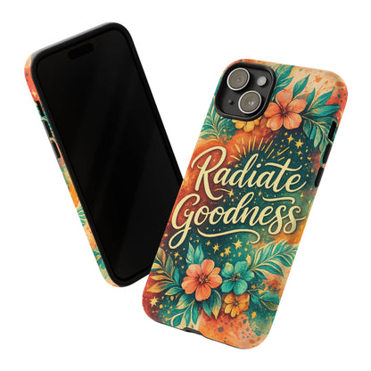 Radiate Goodness Floral Phone Case — Protective Tough Case