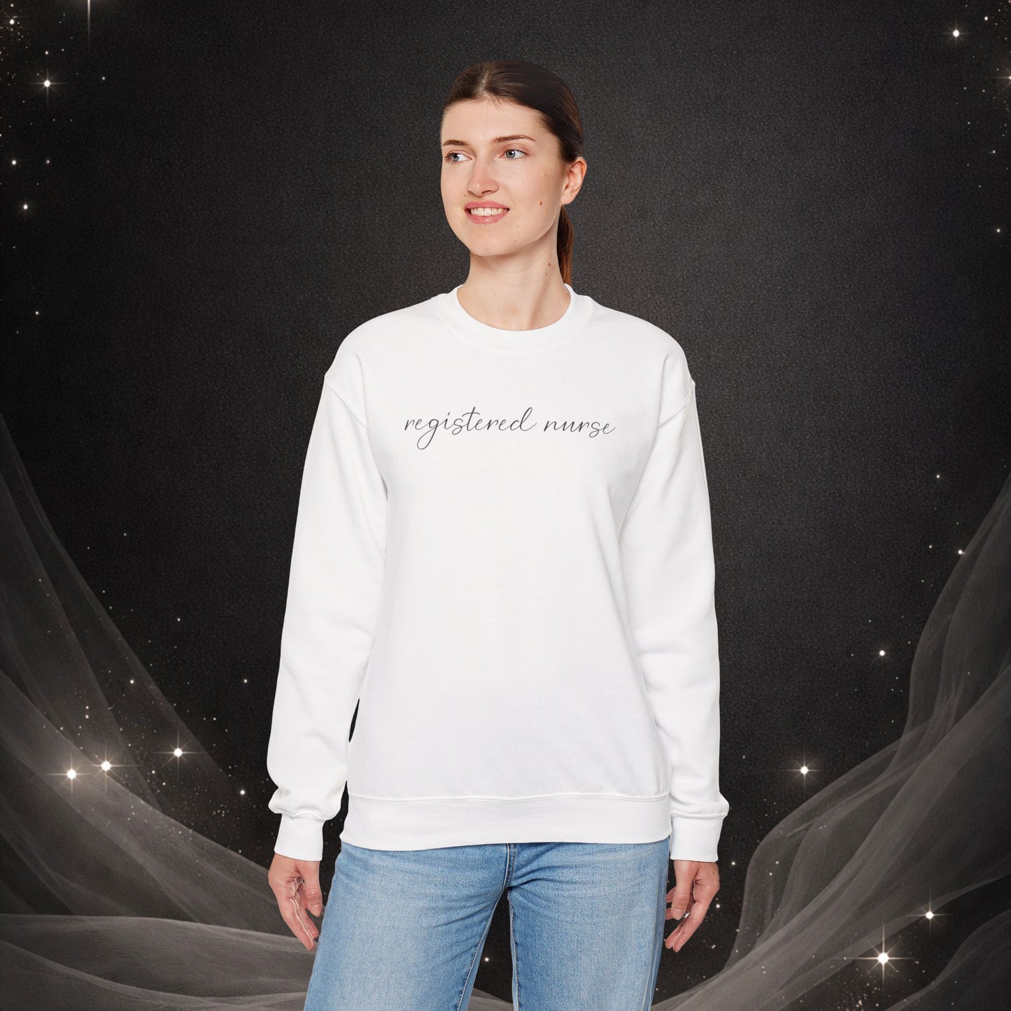 Registered Nurse Crewneck Sweatshirt — Simple & Classy RN Pullover