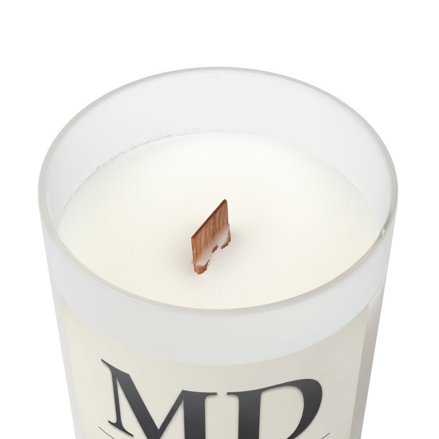 MD 'Precision in Practice' Frosted Glass Candle — 11oz Wooden Lid Scented Candle (Gift for Doctors & Medical Professionals)