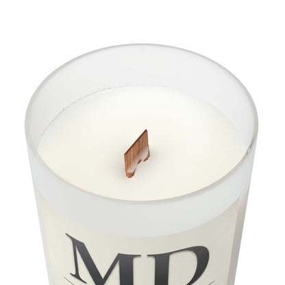 MD 'Precision in Practice' Frosted Glass Candle — 11oz Wooden Lid Scented Candle (Gift for Doctors & Medical Professionals)