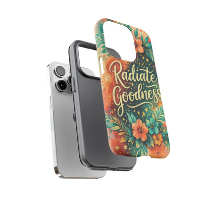 Radiate Goodness Floral Phone Case — Protective Tough Case