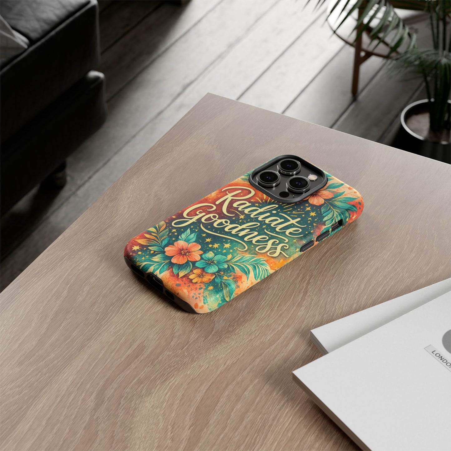 Radiate Goodness Floral Phone Case — Protective Tough Case