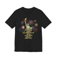 Liberty Looks Good on You T-Shirt — Statue of Liberty & Fireworks Semiquincentennial