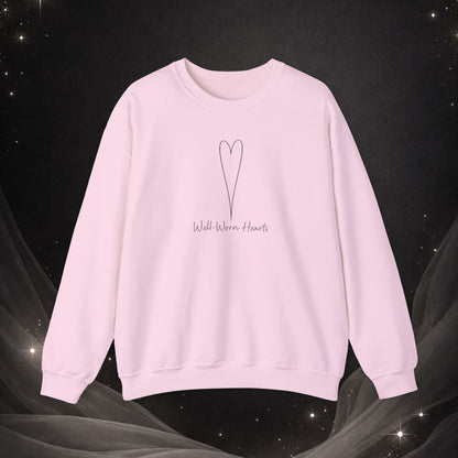 Well Worn Hearts Minimal Heart Crewneck Sweatshirt