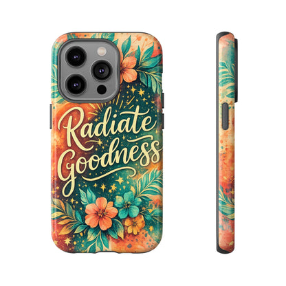 Radiate Goodness Floral Phone Case — Protective Tough Case
