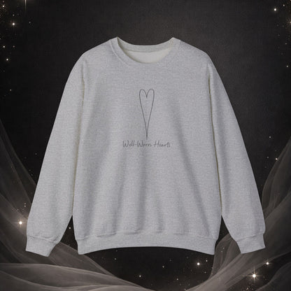 Well Worn Hearts Minimal Heart Crewneck Sweatshirt