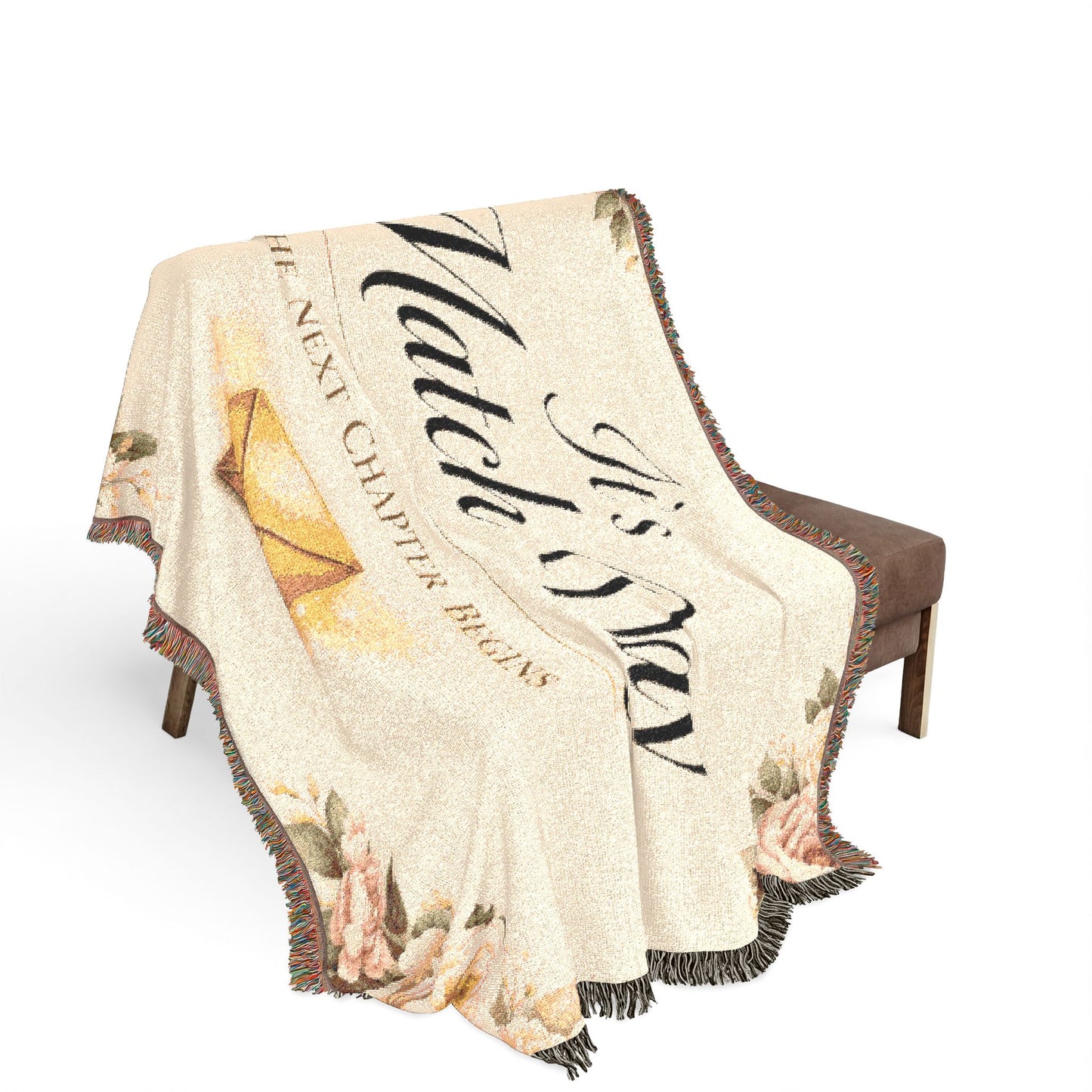 It's Match Day Woven Blanket — 'The Next Chapter Begins' Cozy Throw for Match Day Celebrations