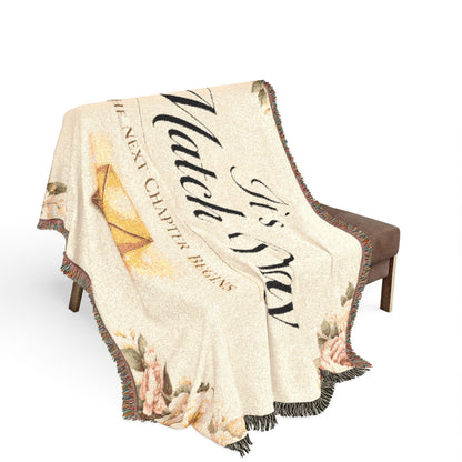 It's Match Day Woven Blanket — 'The Next Chapter Begins' Cozy Throw for Match Day Celebrations