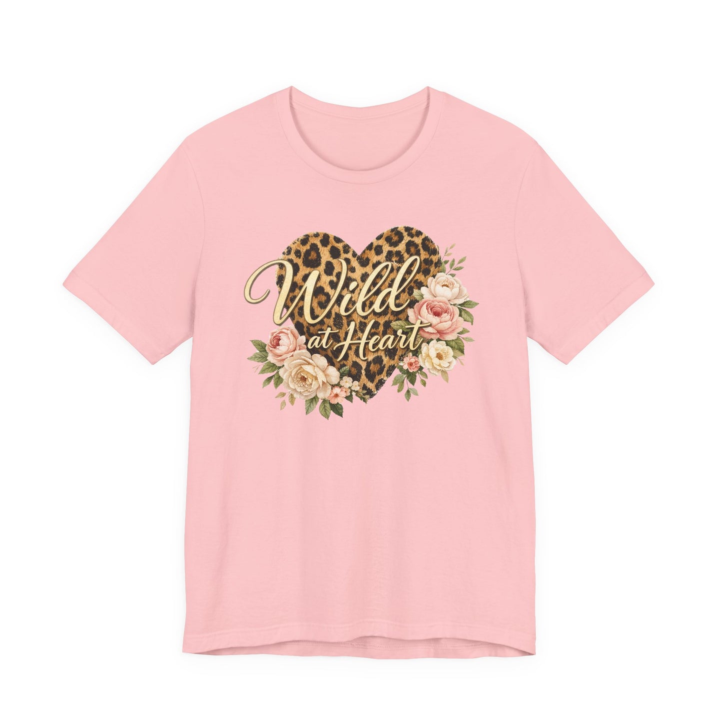 Wild at Heart Leopard Heart T-Shirt — Floral Graphic Tee