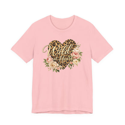 Wild at Heart Leopard Heart T-Shirt — Floral Graphic Tee