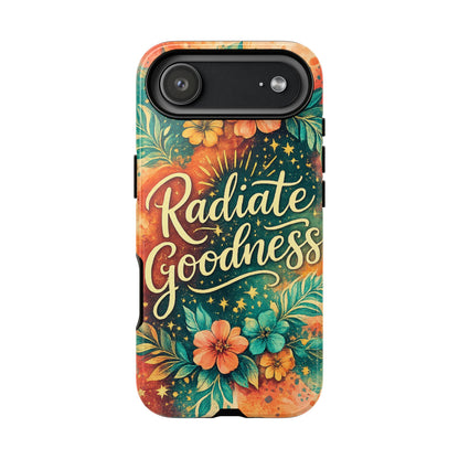 Radiate Goodness Floral Phone Case — Protective Tough Case