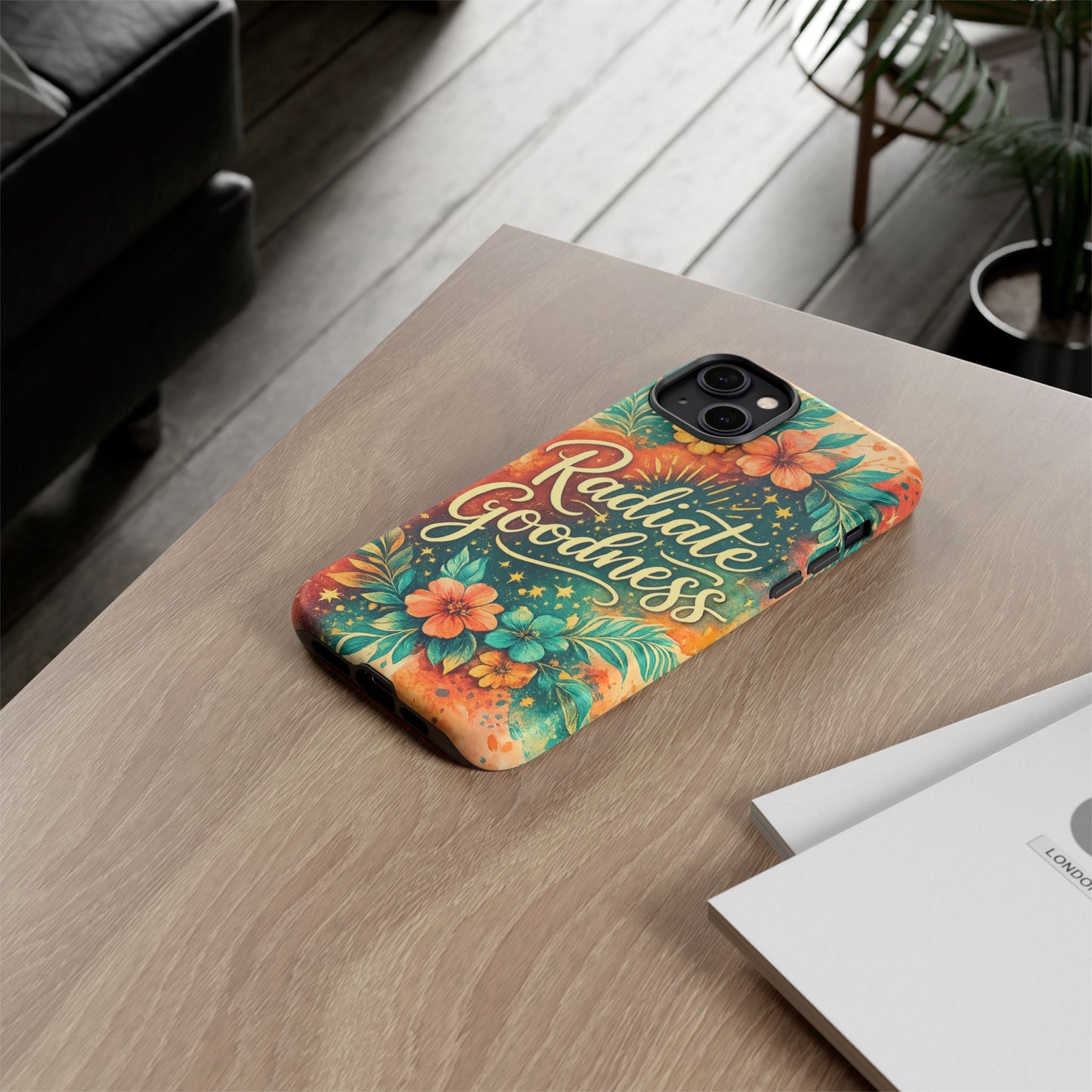 Radiate Goodness Floral Phone Case — Protective Tough Case